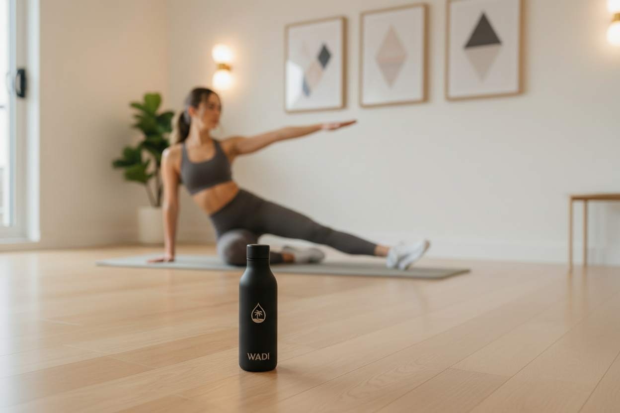 Horizontal WADI bottle Pilates lifestyle shot
